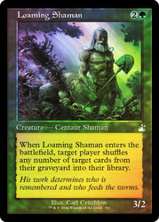 Loaming Shaman (Retro Frame)\nRavnica Remastered - Retro Frame\nSingle\nMagic The Gathering