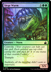 Siege Wurm\nRavnica Remastered\nSingle\nMagic The Gathering