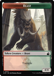 {Beast Token}\nRavnica Remastered\nSingle\nMagic The Gathering