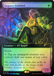 Jaspera Sentinel (Secret Lair) (Extended Art)\nPromo: General\nSingle\nMagic The Gathering
