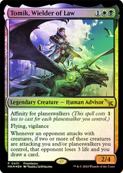 Tomik, Wielder of Law (Prerelease)\nPromo: General\nSingle\nMagic The Gathering