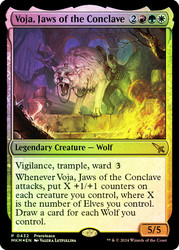 Voja, Jaws of the Conclave (Prerelease)\nPromo: General\nSingle\nMagic The Gathering