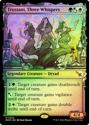 Trostani, Three Whispers (#322) (Showcase)\nMurders at Karlov Manor - Variants\nSingle\nMagic The Gathering