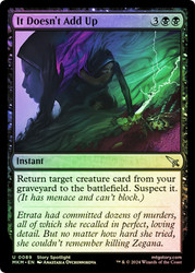 It Doesn't Add Up\nMurders at Karlov Manor\nSingle\nMagic The Gathering