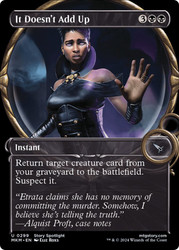 It Doesn't Add Up (Showcase)\nMurders at Karlov Manor - Variants\nSingle\nMagic The Gathering