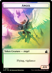 {Angel Token} (Flying, Vigilance) // {Bird Token}\nRavnica Remastered\nSingle\nMagic The Gathering