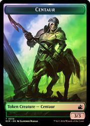 {Centaur Token} // {Elf Knight Token}\nRavnica Remastered\nSingle\nMagic The Gathering
