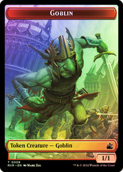 {Goblin Token} (1/1) // {Voja Token}\nRavnica Remastered\nSingle\nMagic The Gathering