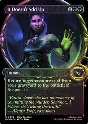 It Doesn't Add Up (Showcase)\nMurders at Karlov Manor - Variants\nSingle\nMagic The Gathering