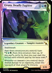 Etrata, Deadly Fugitive (Showcase) (Invisible Ink Foil)\nMurders at Karlov Manor - Alternate Foil\nSingle\nMagic The Gathering