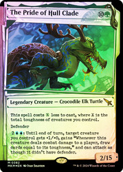 The Pride of Hull Clade (Showcase) (Invisible Ink Foil)\nMurders at Karlov Manor - Alternate Foil\nSingle\nMagic The Gathering