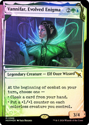 Vannifar, Evolved Enigma (Showcase) (Invisible Ink Foil)\nMurders at Karlov Manor - Alternate Foil\nSingle\nMagic The Gathering