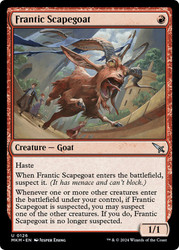 Frantic Scapegoat\nMurders at Karlov Manor\nSingle\nMagic The Gathering