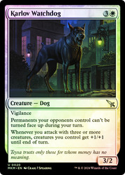 Karlov Watchdog\nMurders at Karlov Manor\nSingle\nMagic The Gathering