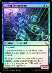 Living Conundrum\nMurders at Karlov Manor\nSingle\nMagic The Gathering