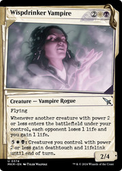 Wispdrinker Vampire (Showcase)\nMurders at Karlov Manor - Variants\nSingle\nMagic The Gathering