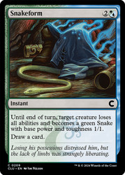 Snakeform\nRavnica: Clue Edition\nSingle\nMagic The Gathering