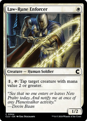 Law-Rune Enforcer\nRavnica: Clue Edition\nSingle\nMagic The Gathering
