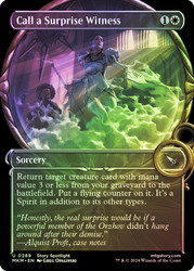 Call a Surprise Witness (Showcase)\nMurders at Karlov Manor - Variants\nSingle\nMagic The Gathering