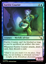 Furtive Courier\nMurders at Karlov Manor\nSingle\nMagic The Gathering