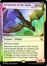 Incinerator of the Guilty (Showcase) (Invisible Ink Foil)\nMurders at Karlov Manor - Alternate Foil\nSingle\nMagic The Gathering