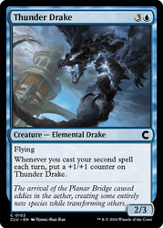 Thunder Drake\nRavnica: Clue Edition\nSingle\nMagic The Gathering