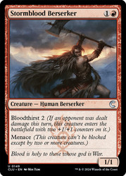 Stormblood Berserker\nRavnica: Clue Edition\nSingle\nMagic The Gathering