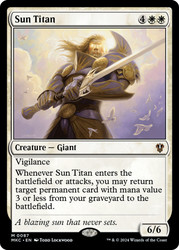 Sun Titan\nMurders at Karlov Manor Commander\nSingle\nMagic The Gathering