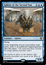 Sphinx of the Second Sun\nMurders at Karlov Manor Commander\nSingle\nMagic The Gathering