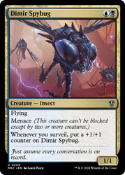 Dimir Spybug\nMurders at Karlov Manor Commander\nSingle\nMagic The Gathering