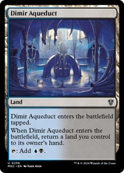 Dimir Aqueduct\nMurders at Karlov Manor Commander\nSingle\nMagic The Gathering