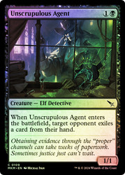 Unscrupulous Agent\nMurders at Karlov Manor\nSingle\nMagic The Gathering