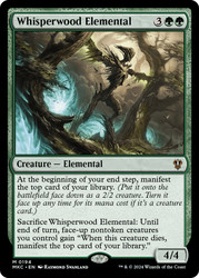 Whisperwood Elemental\nMurders at Karlov Manor Commander\nSingle\nMagic The Gathering