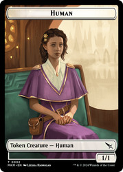{Human Token} // {Soldier Token}\nMurders at Karlov Manor\nSingle\nMagic The Gathering