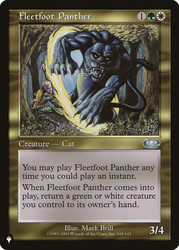 Fleetfoot Panther\nPlaneswalker Symbol Reprints\nSingle\nMagic The Gathering
