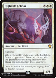 Highcliff Felidar\nPlaneswalker Symbol Reprints\nSingle\nMagic The Gathering