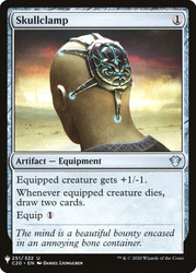 Skullclamp (Commander 2020)\nPlaneswalker Symbol Reprints\nSingle\nMagic The Gathering