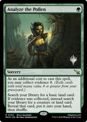 Analyze the Pollen (Promo Pack) (Murders at Karlov Manor)\nPromo: Planeswalker Stamped\nSingle\nMagic The Gathering
