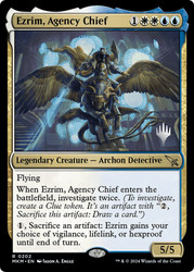 Ezrim, Agency Chief (Promo Pack) (Murders at Karlov Manor)\nPromo: Planeswalker Stamped\nSingle\nMagic The Gathering