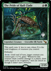 The Pride of Hull Clade (Promo Pack) (Murders at Karlov Manor)\nPromo: Planeswalker Stamped\nSingle\nMagic The Gathering
