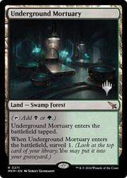 Underground Mortuary (Promo Pack) (Murders at Karlov Manor)\nPromo: Planeswalker Stamped\nSingle\nMagic The Gathering