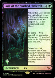 Case of the Stashed Skeleton (Promo Pack) (Murders at Karlov Manor)\nPromo: Planeswalker Stamped\nSingle\nMagic The Gathering