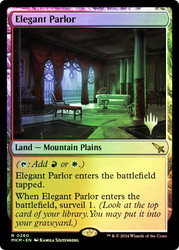 Elegant Parlor (Promo Pack) (Murders at Karlov Manor)\nPromo: Planeswalker Stamped\nSingle\nMagic The Gathering