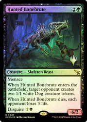 Hunted Bonebrute (Promo Pack) (Murders at Karlov Manor)\nPromo: Planeswalker Stamped\nSingle\nMagic The Gathering