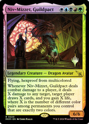 Niv-Mizzet, Guildpact (Promo Pack) (Murders at Karlov Manor)\nPromo: Planeswalker Stamped\nSingle\nMagic The Gathering