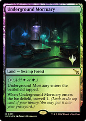 Underground Mortuary (Promo Pack) (Murders at Karlov Manor)\nPromo: Planeswalker Stamped\nSingle\nMagic The Gathering