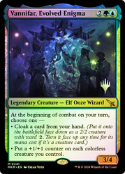 Vannifar, Evolved Enigma (Promo Pack) (Murders at Karlov Manor)\nPromo: Planeswalker Stamped\nSingle\nMagic The Gathering