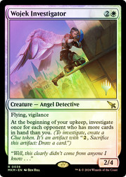 Wojek Investigator (Promo Pack) (Murders at Karlov Manor)\nPromo: Planeswalker Stamped\nSingle\nMagic The Gathering