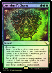 Archdruid's Charm (Prerelease) (Murders at Karlov Manor)\nPromo: Date Stamped\nSingle\nMagic The Gathering