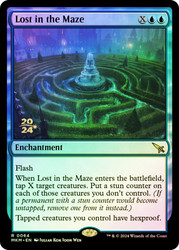 Lost in the Maze (Prerelease) (Murders at Karlov Manor)\nPromo: Date Stamped\nSingle\nMagic The Gathering